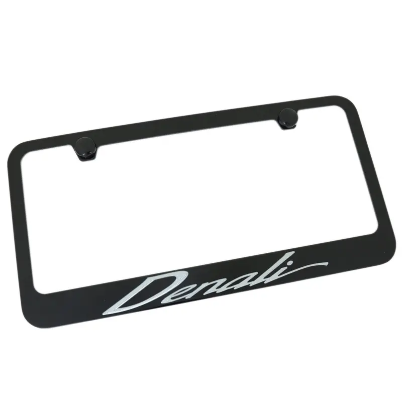 Gmc Denali California Script License Plate Frame (Black) 1