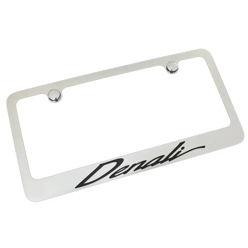 Gmc Denali California Script License Plate Frame (Chrome) 1