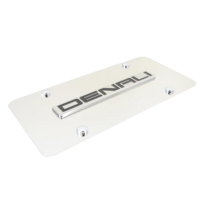 Gmc Denali License Plate (Chrome) 2