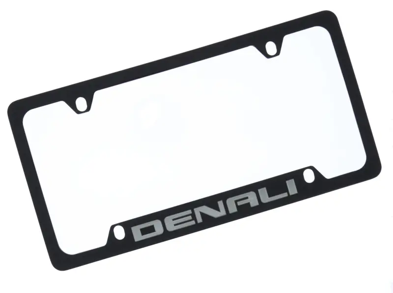 Gmc Denali License Plate Frame (Black) 1