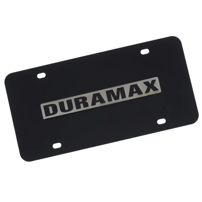 Gmc Duramax Badge License Plate (Chrome) 1