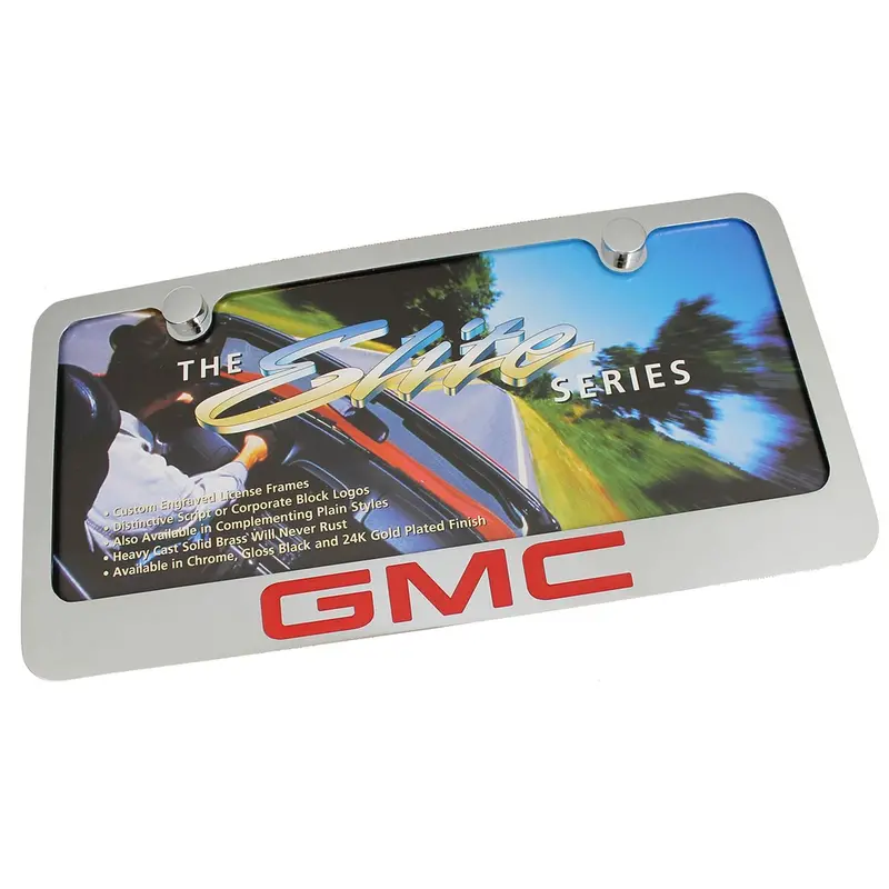 Gmc License Plate Frame (Chrome) 1