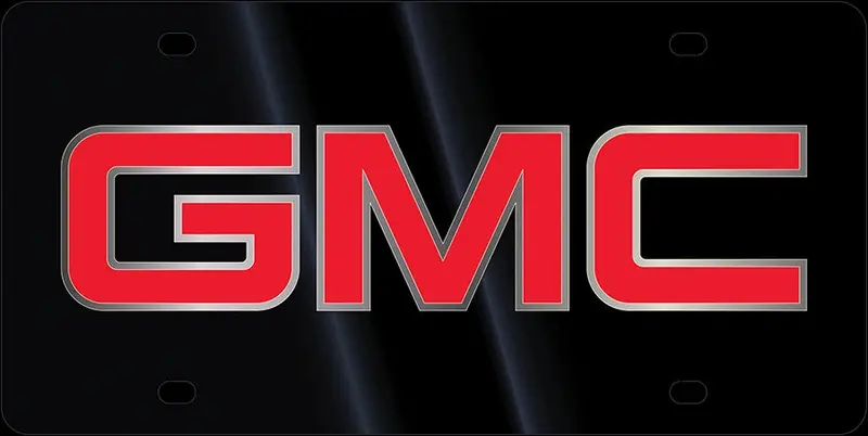 Gmc Logo License Plate (Black) 1