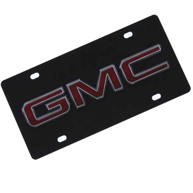 Gmc Logo License Plate (Carbon Black) 1