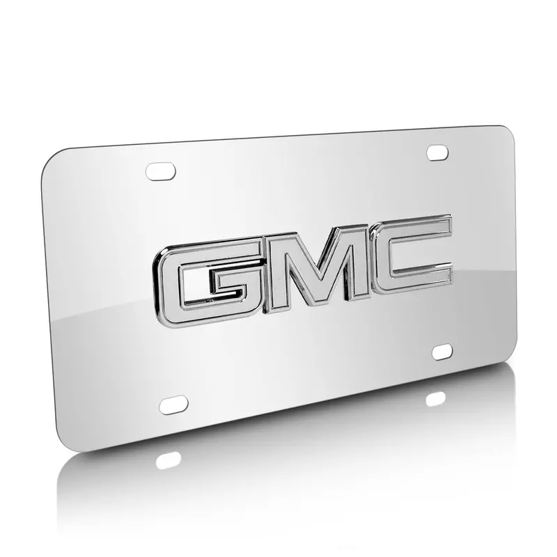 Gmc Logo License Plate (Chrome) 1