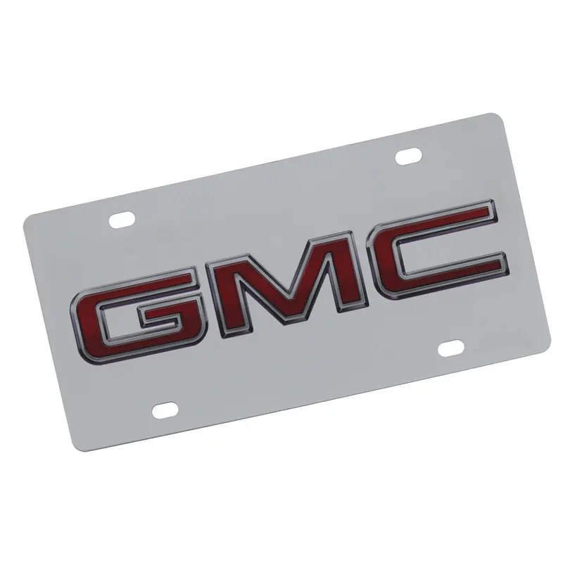 Gmc Logo License Plate (Chrome) 1