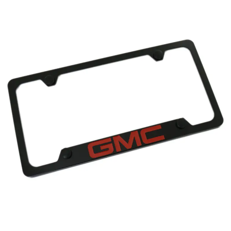 Gmc Logo License Plate Frame (Black) 1