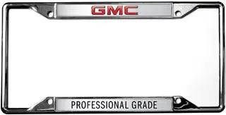 Gmc Professional Grade License Plate Frame (Black) 1