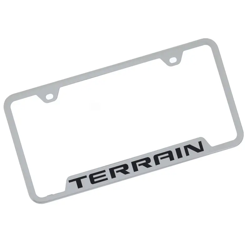 Gmc Terrain License Plate Frame (Chrome) 1
