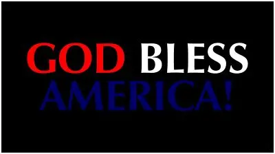 God Bless America Lazer-Tag Acrylic License Plate (Black) 1