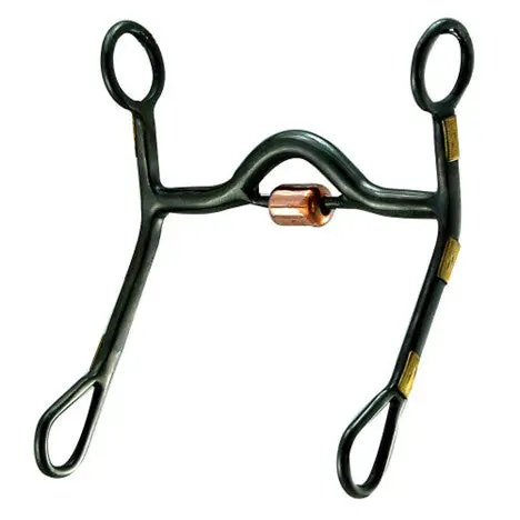 Grazing Malleable Iron Medium Port Bit With Copper Roller 1