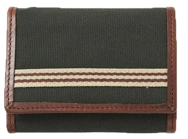 Grey Fox Designs Trifold Canvas Mens Wallet 1