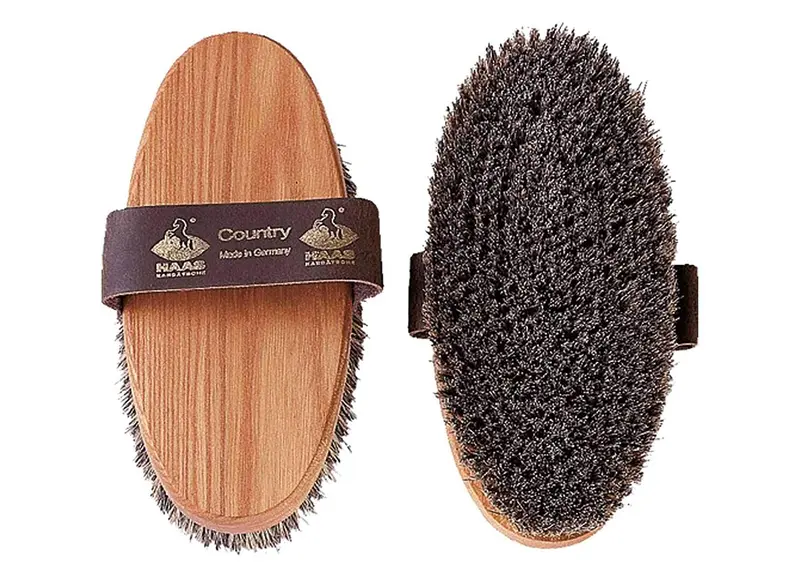 Haas Country Brush W/ Natural Bristles 1