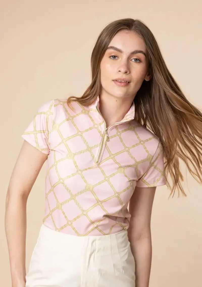 Harmony Q-Zip | Short Sleeve | Beltina Print 1