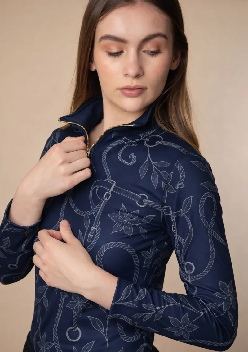 Harmony Quarter-Zip Ropes Print 4
