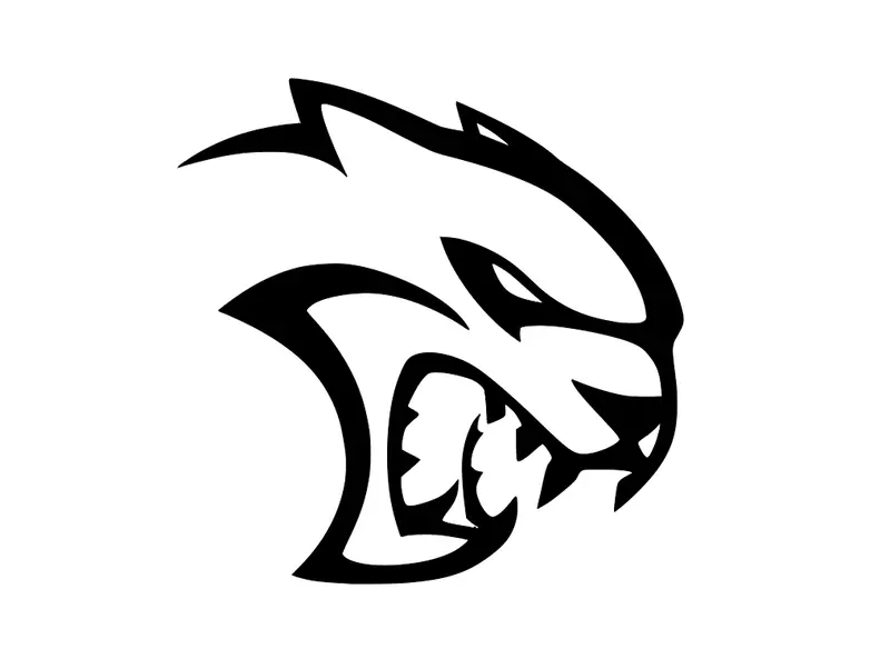 Hellcat Logo Vinyl Sticker Decal 2" 4" 6" 8" 10" 12" Multiple Colors 1
