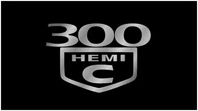 Hemi 300C Lazer-Tag Acrylic License Plate (Black) 1