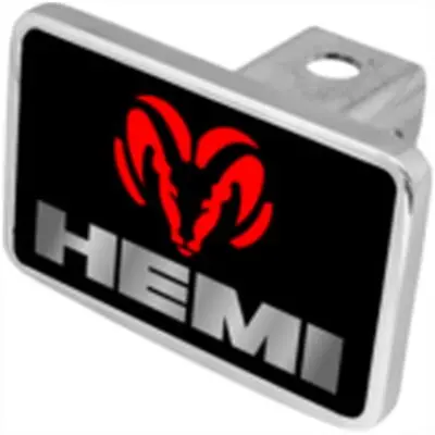 Hemi Dual Logo Hitch Cover (Black) 1