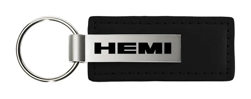 Hemi Leather Keychain (Black) 1