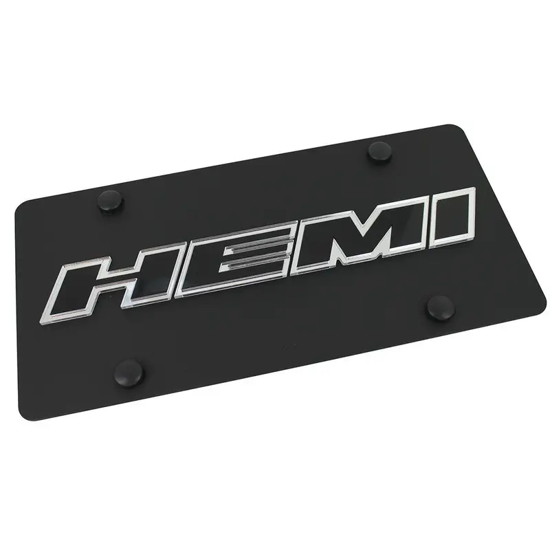 Hemi License Plate (Black) 1