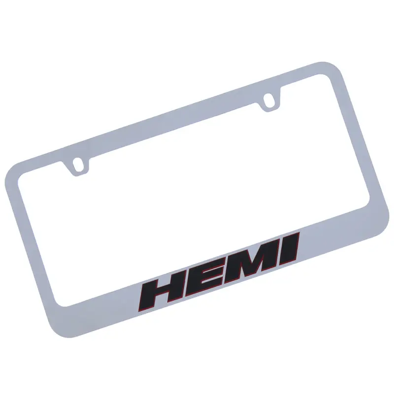 Hemi License Plate Frame (Chrome) 1