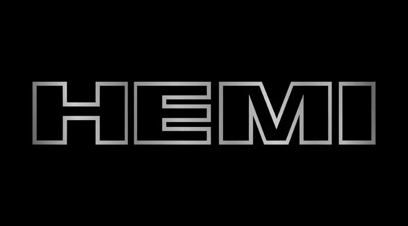 Hemi Logo License Plate (Black) 1