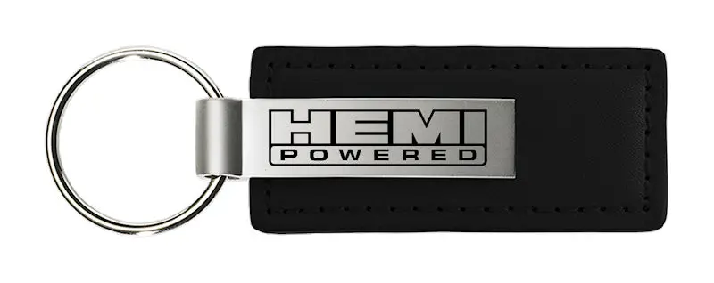 Hemi Powered Leather Keychain (Black) 1