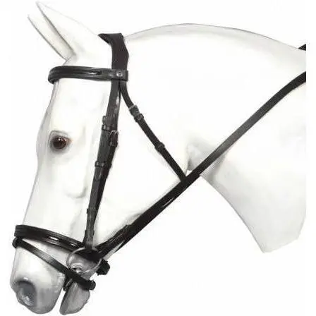 Henri De Rivel Piaffe Mono Crown Bridle With Flash Nose Band With Patent Leather 1