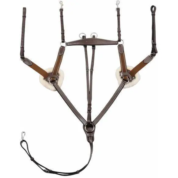 Henri De Rivel Pro 5 Point Elastic Breastplate Martingale With Running Attachment 1