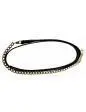 Henri De Rivel Pro Collection Leather Lead With 24" Solid Brass Chain 2
