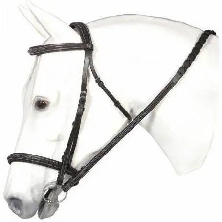 Henri De Rivel Pro Fancy Raised Comfort Crown Padded Bridle With Fancy Raised Reins 1