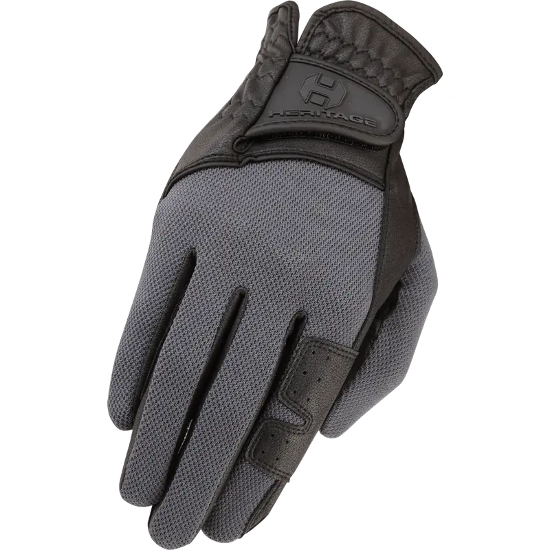 Heritage Cross Country Glove-Black/Gray 1