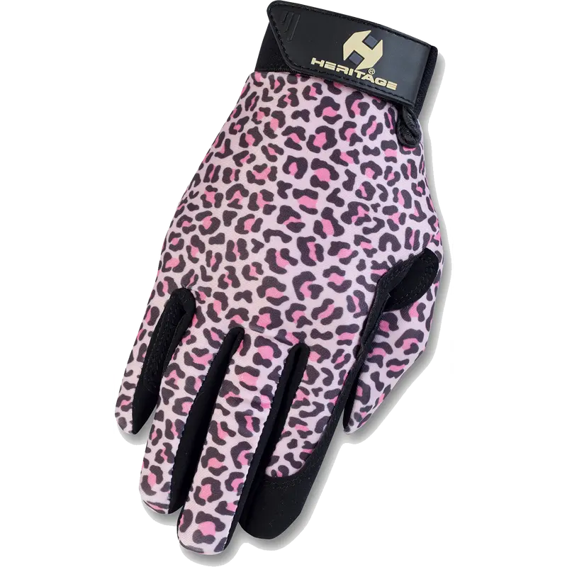 Heritage Performance Glove-Pink Leopard 1