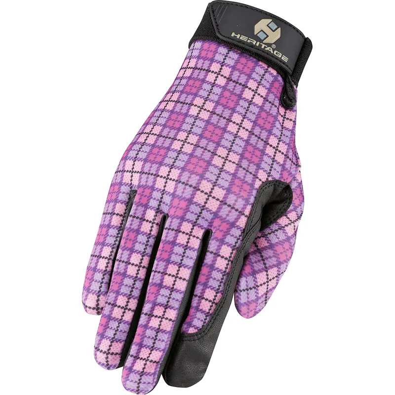 Heritage Performance Glove-Pink Plaid 1
