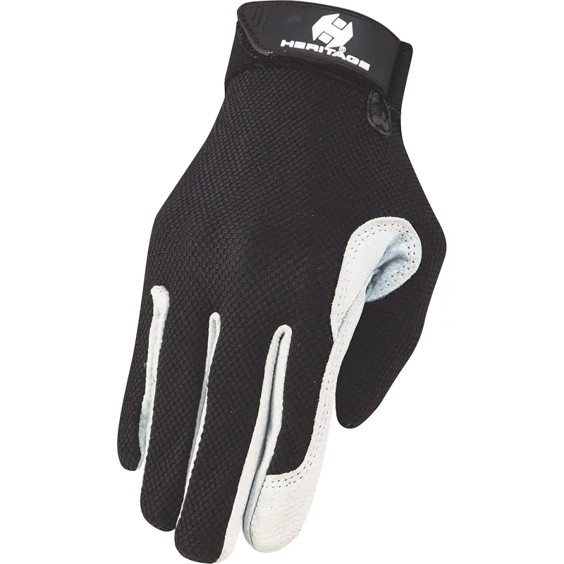 Heritage Tackified Performance Glove-Black/White 1