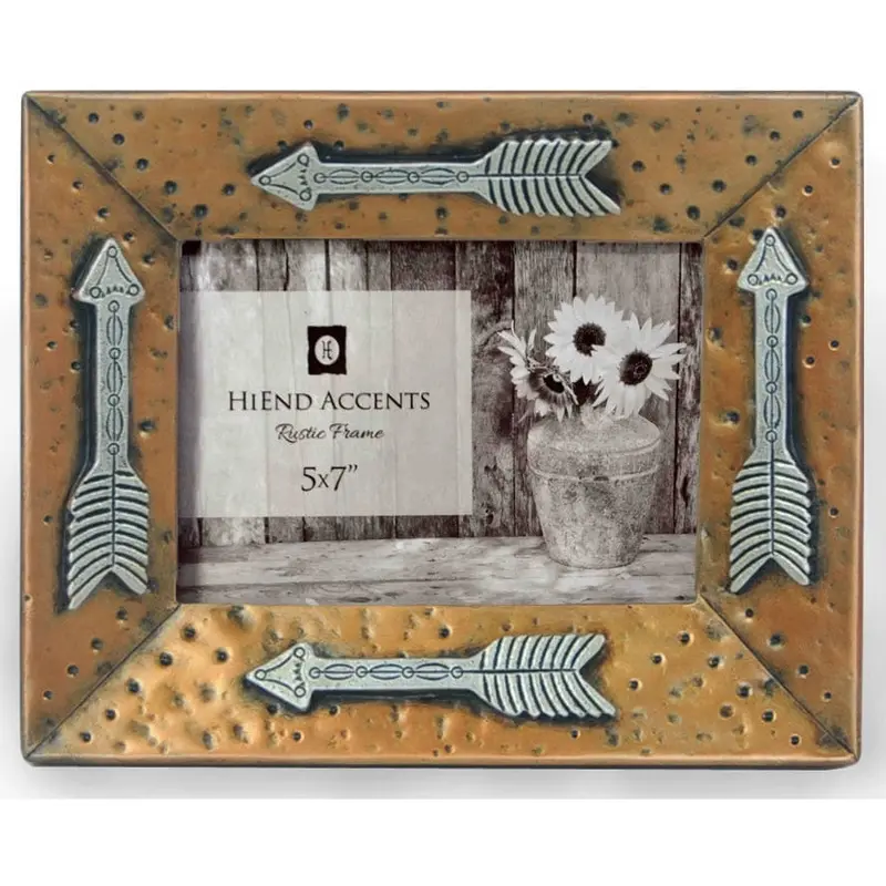 Hiend Gold Picture Frame With Arrows-5X7 1