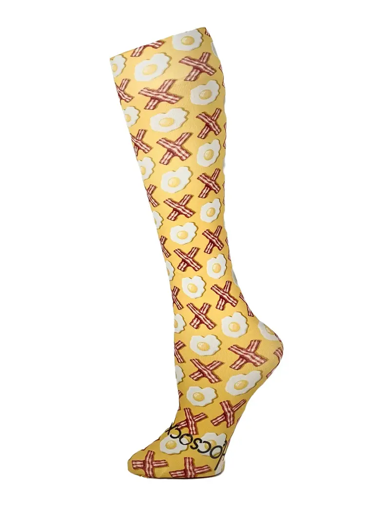 Hocsocx, Inc. - Bacon And Eggs Xo Athletic Socks 1