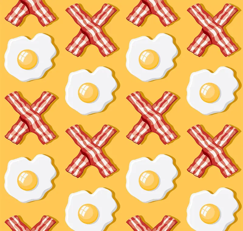 Hocsocx, Inc. - Bacon And Eggs Xo Athletic Socks 2