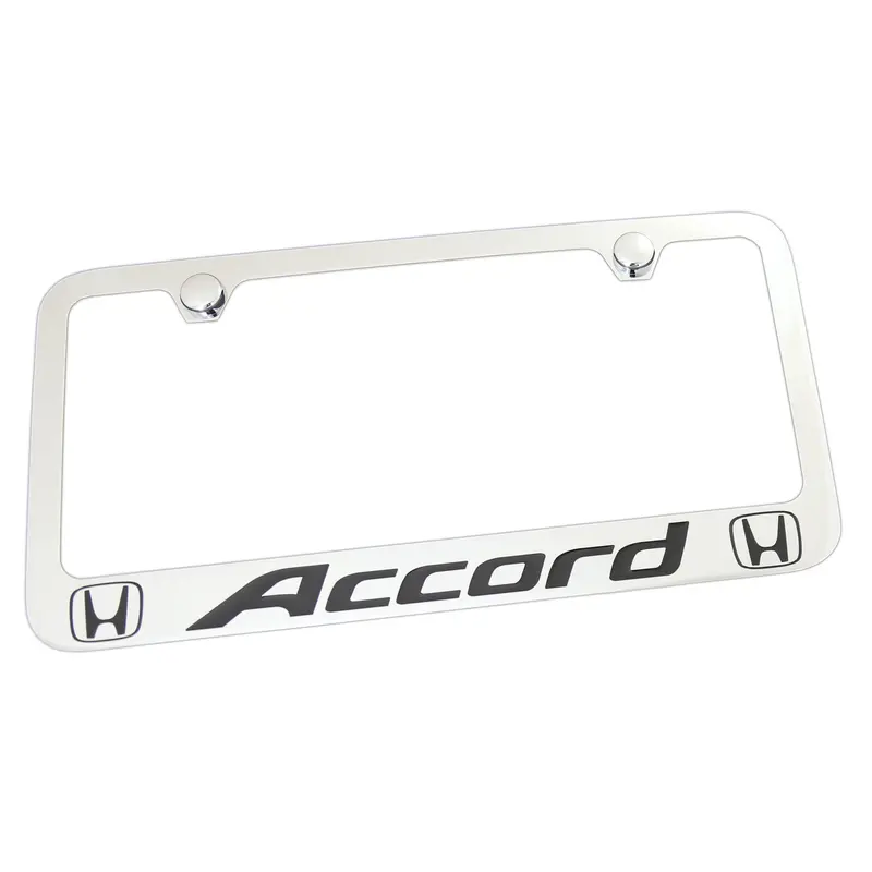 Honda Accord Dual Logo License Plate Frame (Chrome) 1