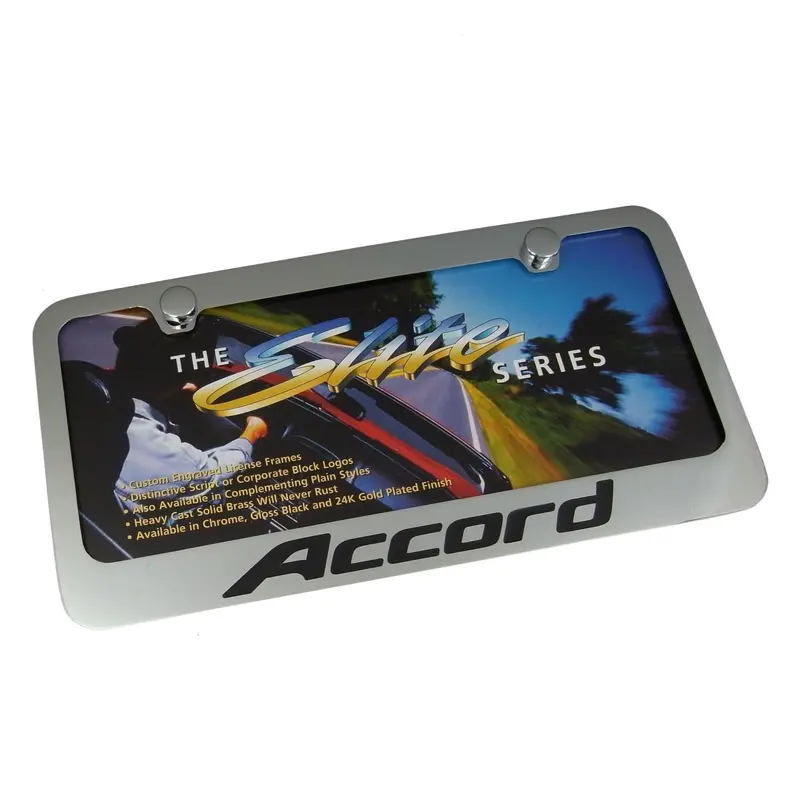 Honda Accord License Plate Frame (Chrome) 1
