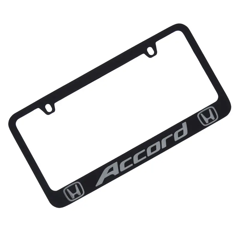 Honda Accord Logo License Plate Frame (Black) 1