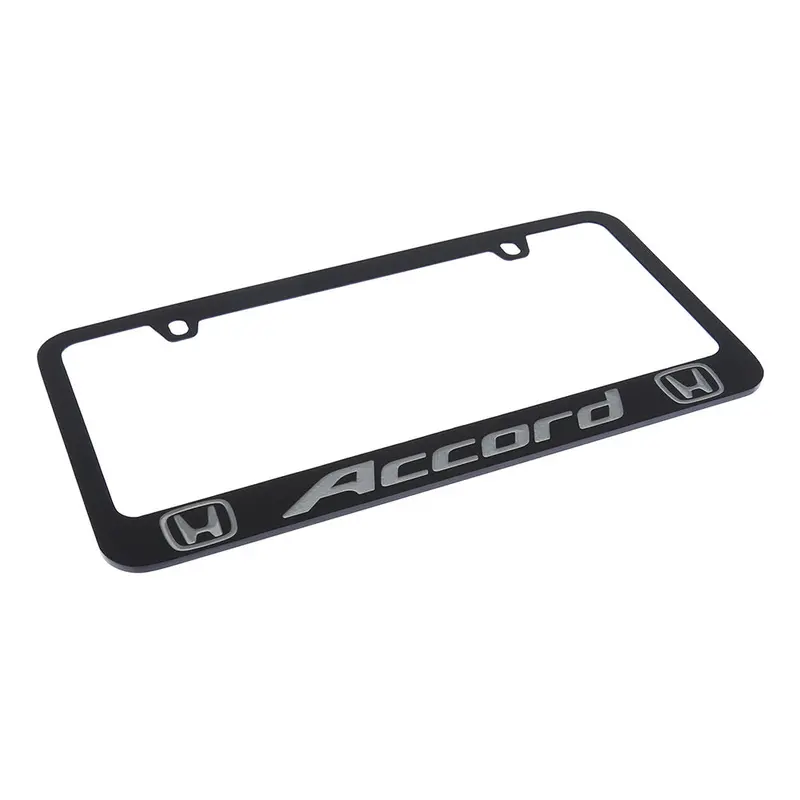 Honda Accord Logo License Plate Frame (Black) 2