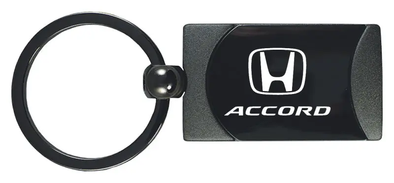 Honda Accord Two-Tone Rectangular Key Fob (Gun Metal) 1
