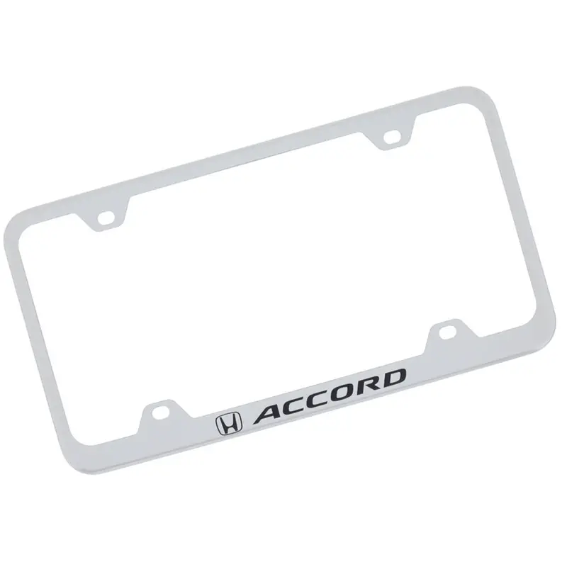 Honda Accord Wide Body License Plate Frame (Chrome) 1