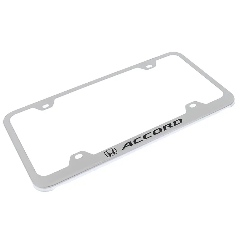 Honda Accord Wide Body License Plate Frame (Chrome) 2