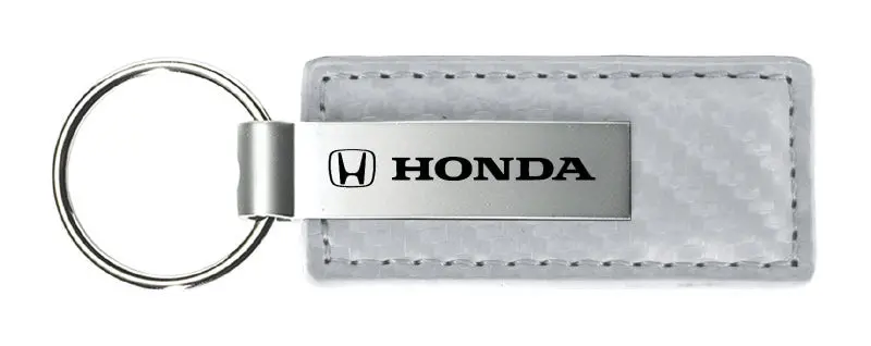 Honda Carbon Fiber Leather Keychain 4