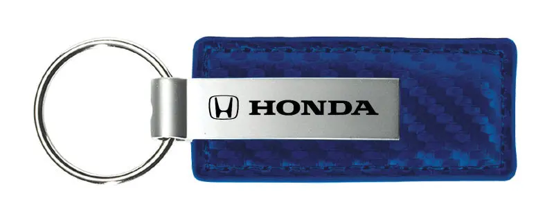 Honda Carbon Fiber Leather Keychain 5