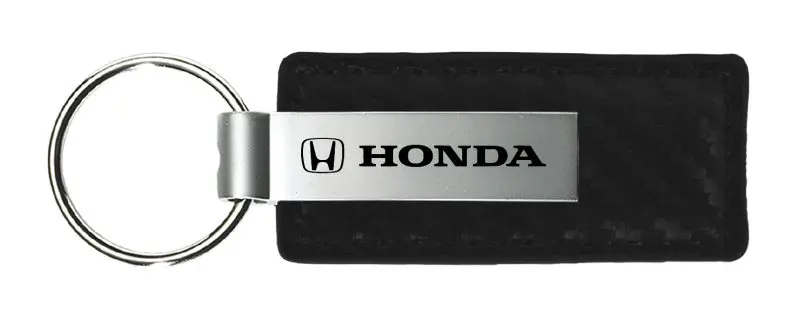 Honda Carbon Fiber Leather Keychain 6