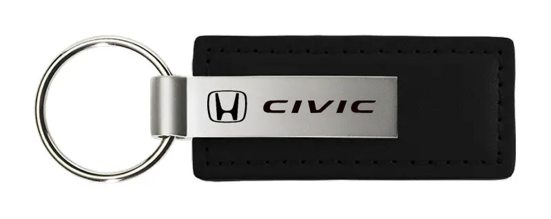 Honda Civic Leather Keychain 3