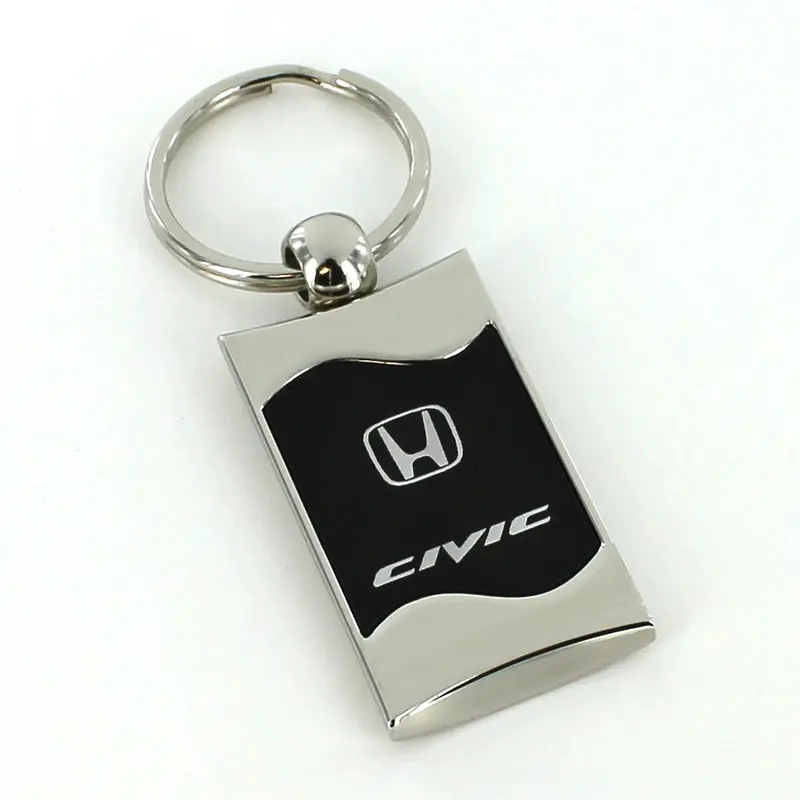 Honda Civic Satin Rectangular Key Ring 4
